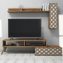 Hanah Home Planet - Mueble de TV Nogal y Crema